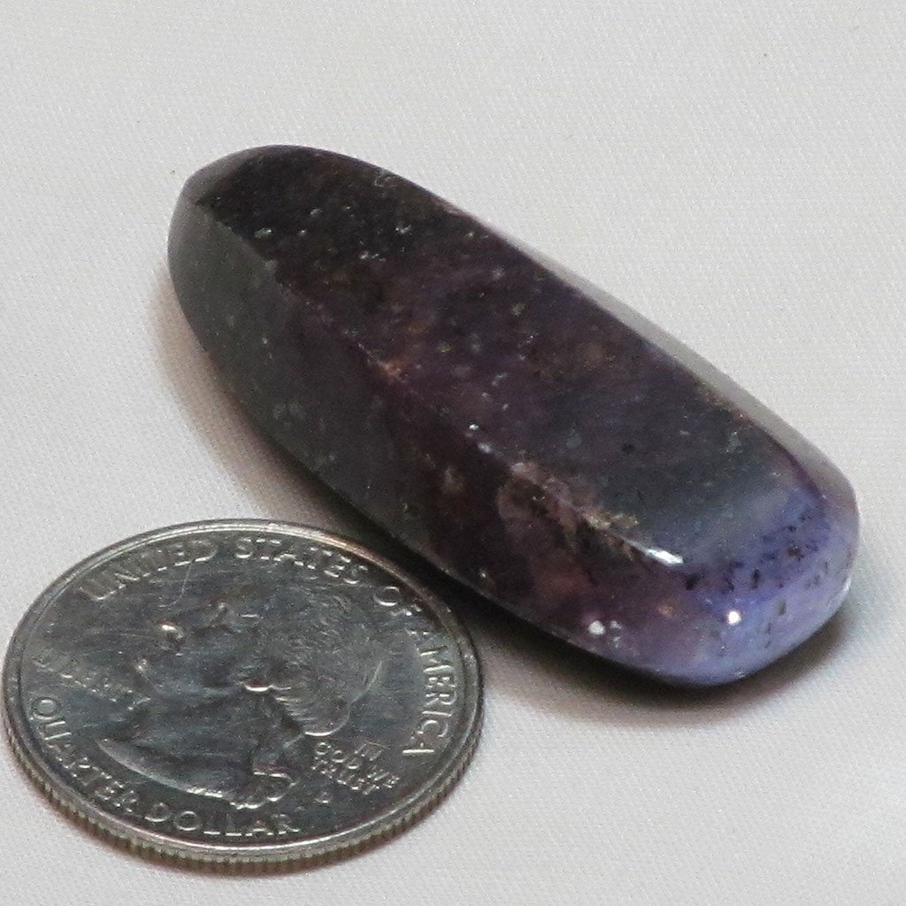 Polished Purple Corundum Sapphire from Sri Lanka