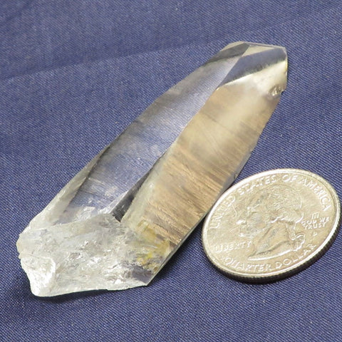 Singing Lemurian Quartz Crystal Point from Colombia