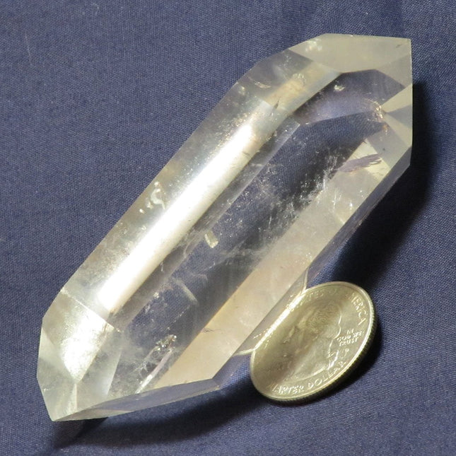 Polished Quartz Crystal Double Terminated Point from Brazil