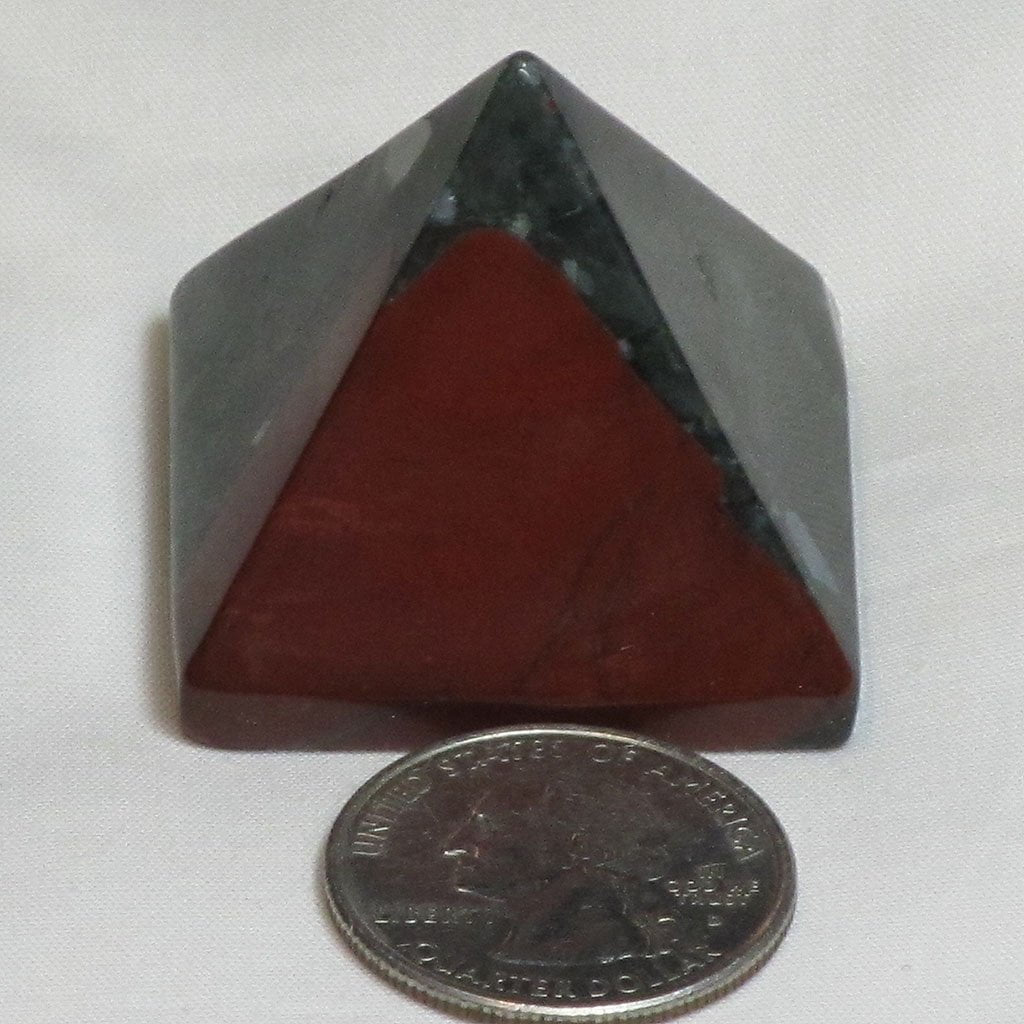 Polished Bloodstone Pyramid from India