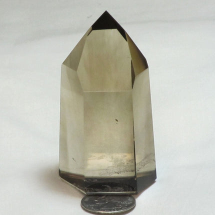 Polished Smoky Quartz Crystal Point from Brazil