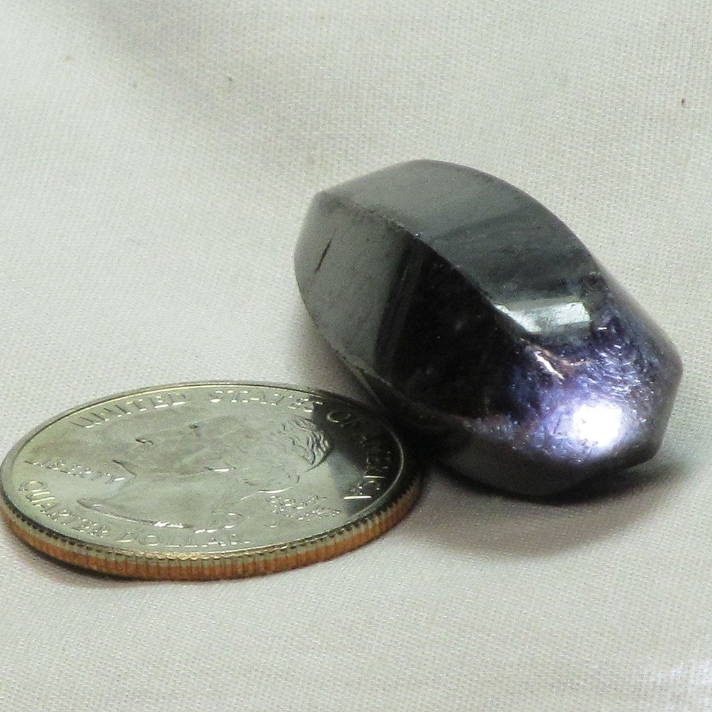 Polished Purple Corundum Sapphire From Sri Lanka