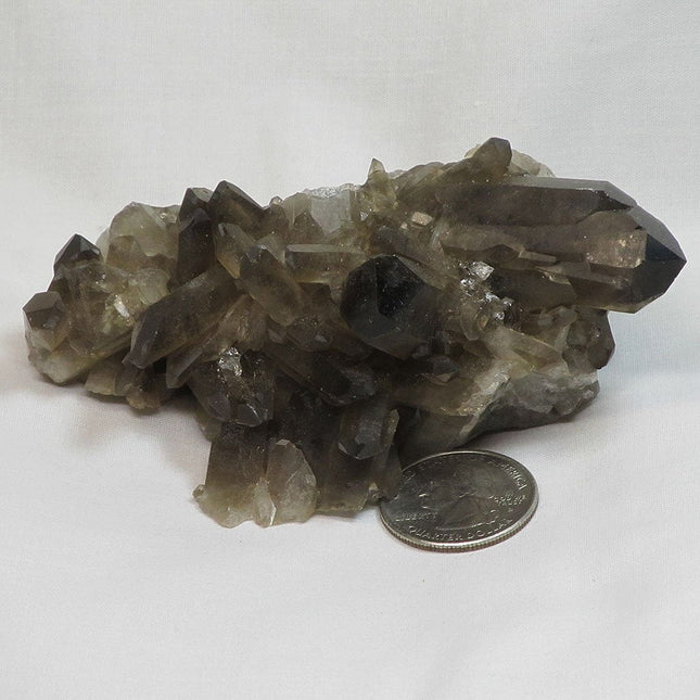 Smoky Quartz Crystal Cluster from Brazil