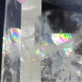 Polished Clear Quartz Crystal Transmitter Point with Rainbows