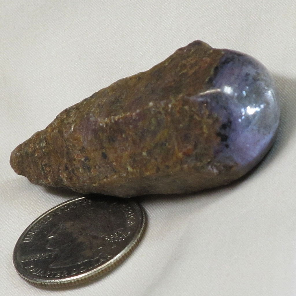Purple Grey Corundum Sapphire from Sri Lanka
