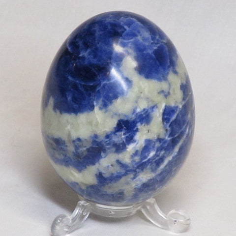 Polished Sodalite Egg from Peru