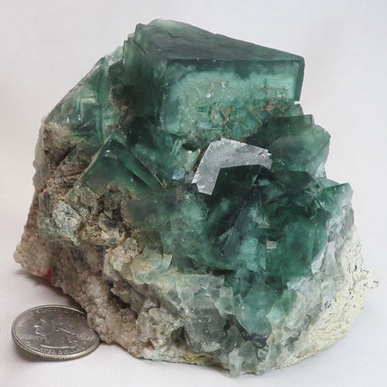 Green Fluorite Cluster from Madagascar