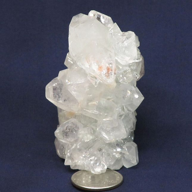 Apophyllite Cluster from India with Red Heulandite