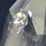 Polished Quartz Crystal Point with a Rainbow