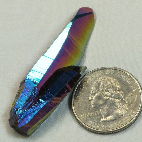 Rainbow or Flame Aura Quartz Crystal Points w/ Time-Link Activations