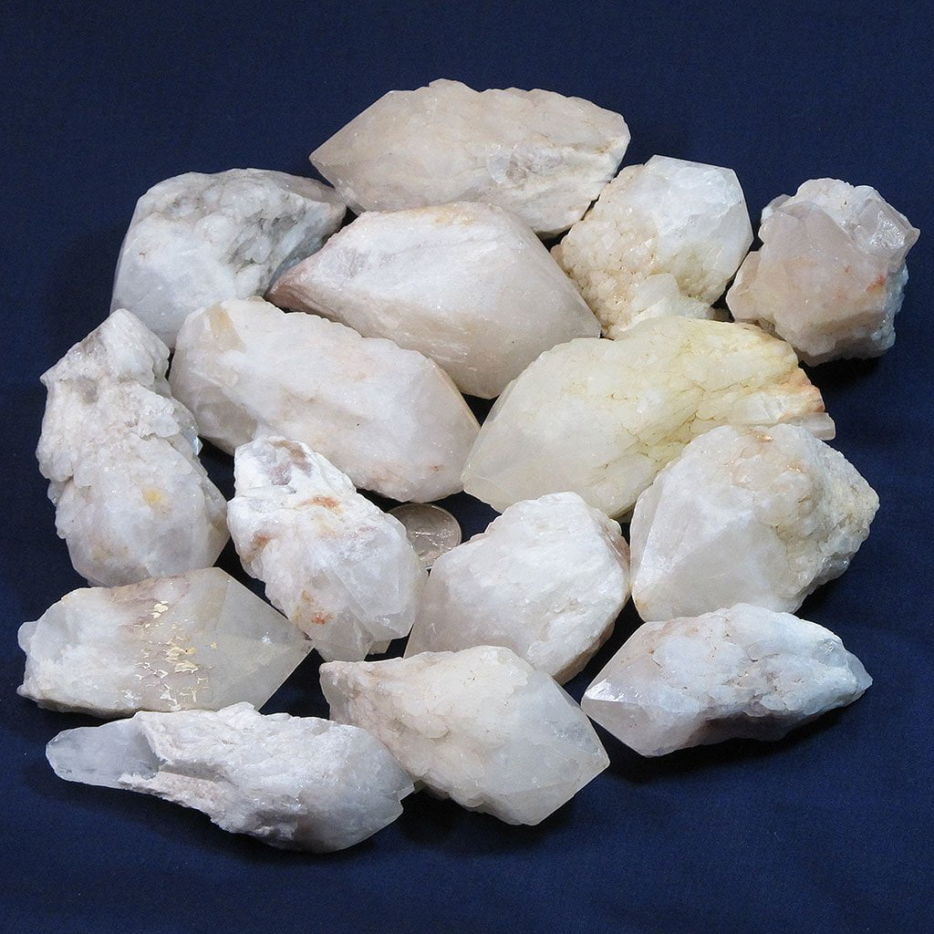 15 Candle Quartz Crystal Points from Madagascar