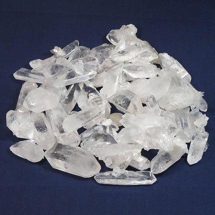 40 Quartz Crystal Double Terminated/ET Points & Clusters