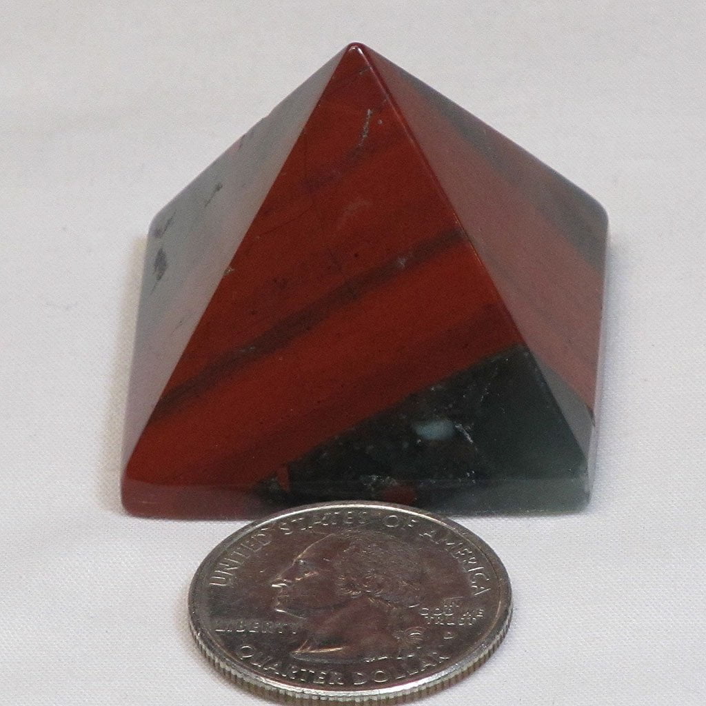 Polished Bloodstone Pyramid