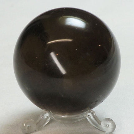 Polished Smoky Quartz Sphere Ball with Rainbows