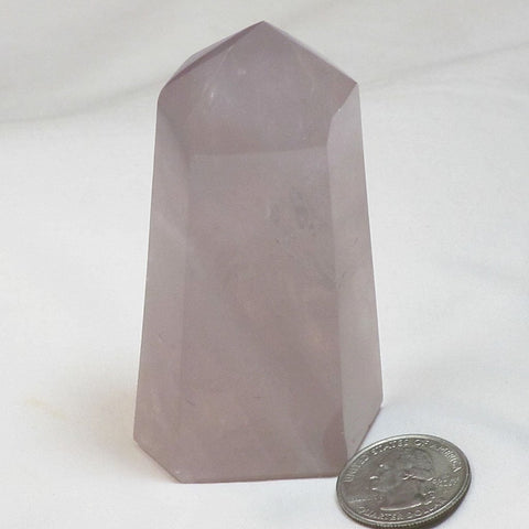 Polished Rose Quartz Crystal Point