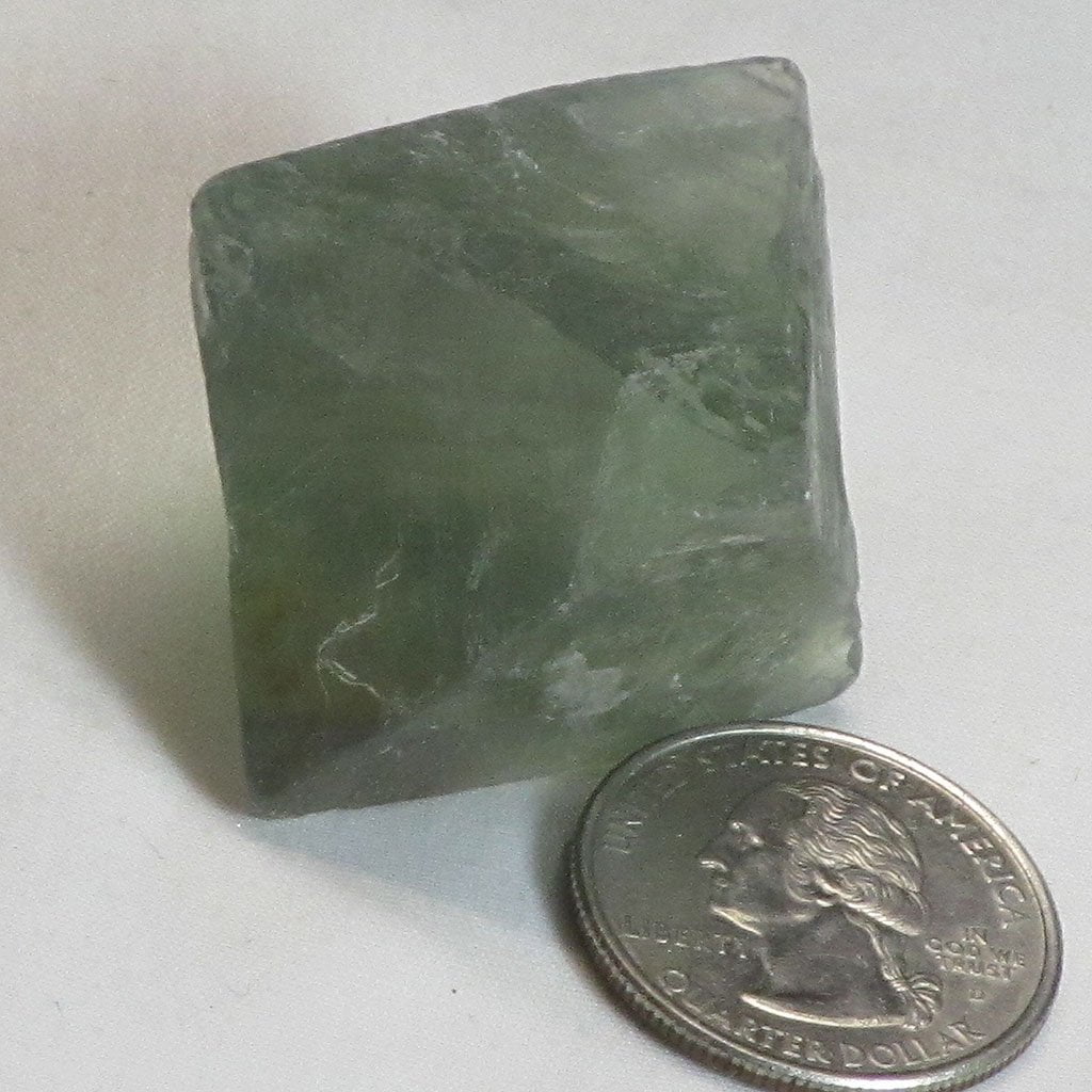 Green Fluorite Octahedron from China