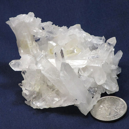 Arkansas Quartz Crystal Cluster with Square Back