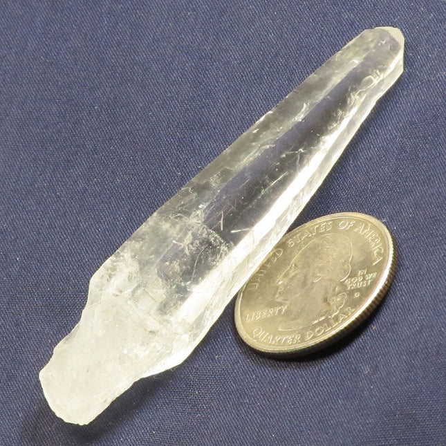 Laser Wand Quartz Crystal Point from Diamantina Mine in Brazil