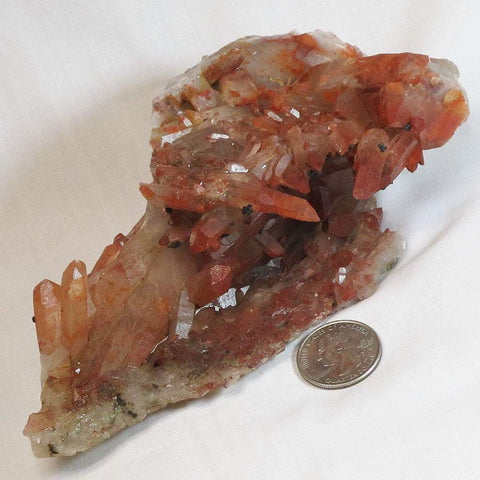 Red Quartz Crystal Cluster from Morocco