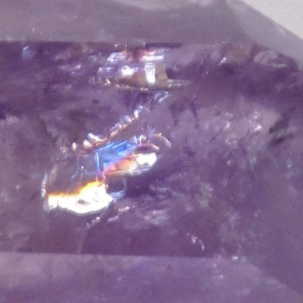 Polished Amethyst Point with Rainbows