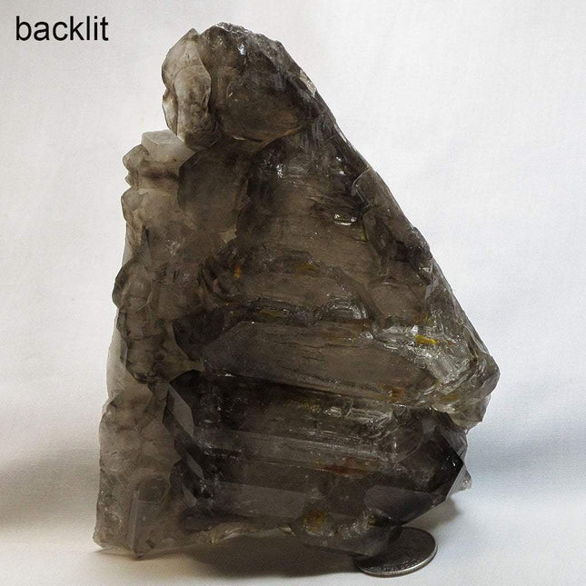 Smoky Quartz Crystal Skeletal Elestial from Brazil