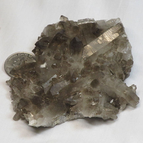 Smoky Quartz Crystal Cluster from Brazil