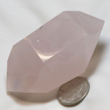 Polished Rose Quartz Double Terminated Point