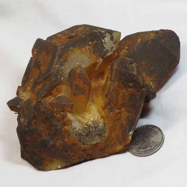 Natural Uncleaned Arkansas Quartz Crystal Cluster