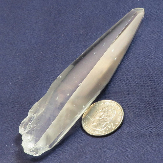 Laser Wand Quartz Crystal Tabby Point from Diamantina Mine Brazil