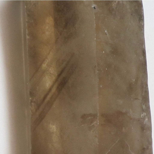 Smoky Quartz Crystal Point with Ghost Phantoms