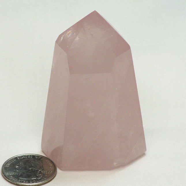 Polished Rose Quartz Point