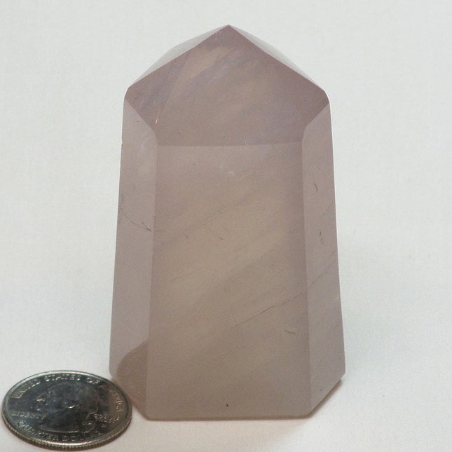 Polished Rose Quartz Point