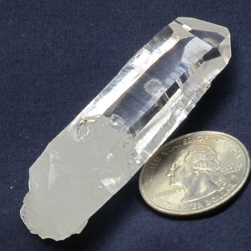 Singing Lemurian Quartz Crystal Point from Colombia