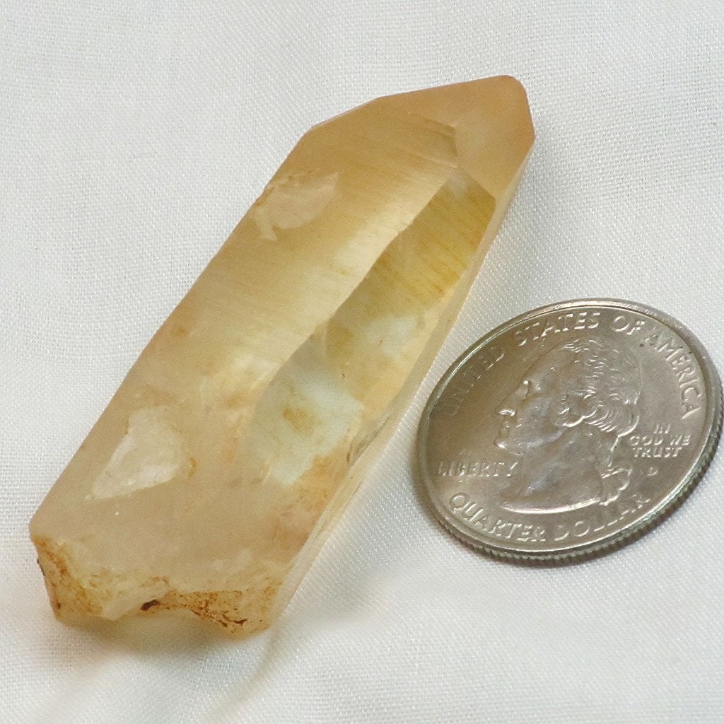 Tangerine Quartz Crystal Point with a Time-Link Activation