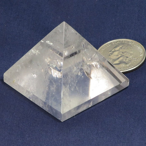 Polished Clear Quartz Crystal Pyramid