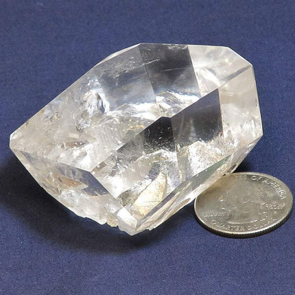 Polished Quartz Crystal with Penetrators