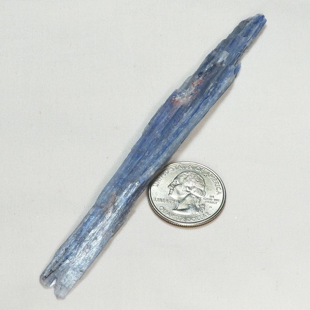 Blue Kyanite Blade from Brazil with Lepidolite