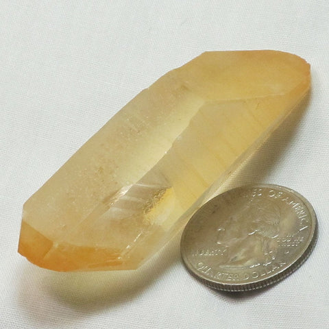 Tangerine Quartz Crystal Double Terminated Point
