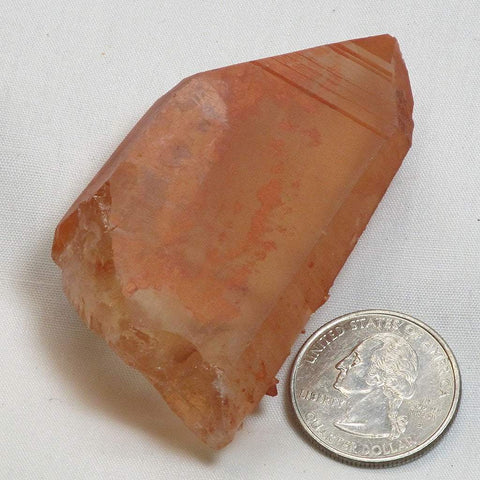 Red Quartz Crystal Tabby Point