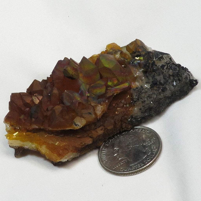 Arkansas Uncleaned Quartz Crystal Cluster Rainbow Iridescence