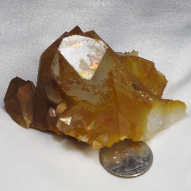 Arkansas Uncleaned Quartz Crystal Cluster Rainbow Iridescence