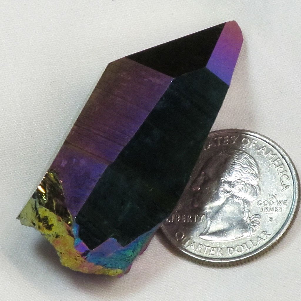 Rainbow Aura Quartz Crystal Point | Blue Moon Crystals & Jewelry