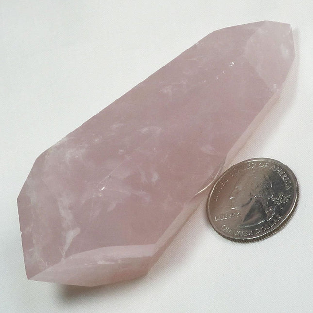 Polished Rose Quartz DT Point w/ Channeler & Time-Link Activation