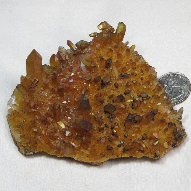 Arkansas Uncleaned Quartz Crystal Cluster Rainbow Iridescence