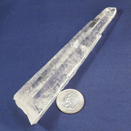 Laser Wand Quartz Crystal Point from Diamantina Mine in Brazil