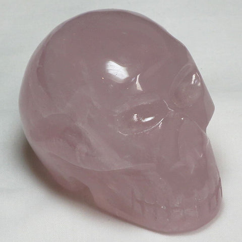 Hand Carved Rose Quartz Skull | Blue Moon Crystals & Jewelry