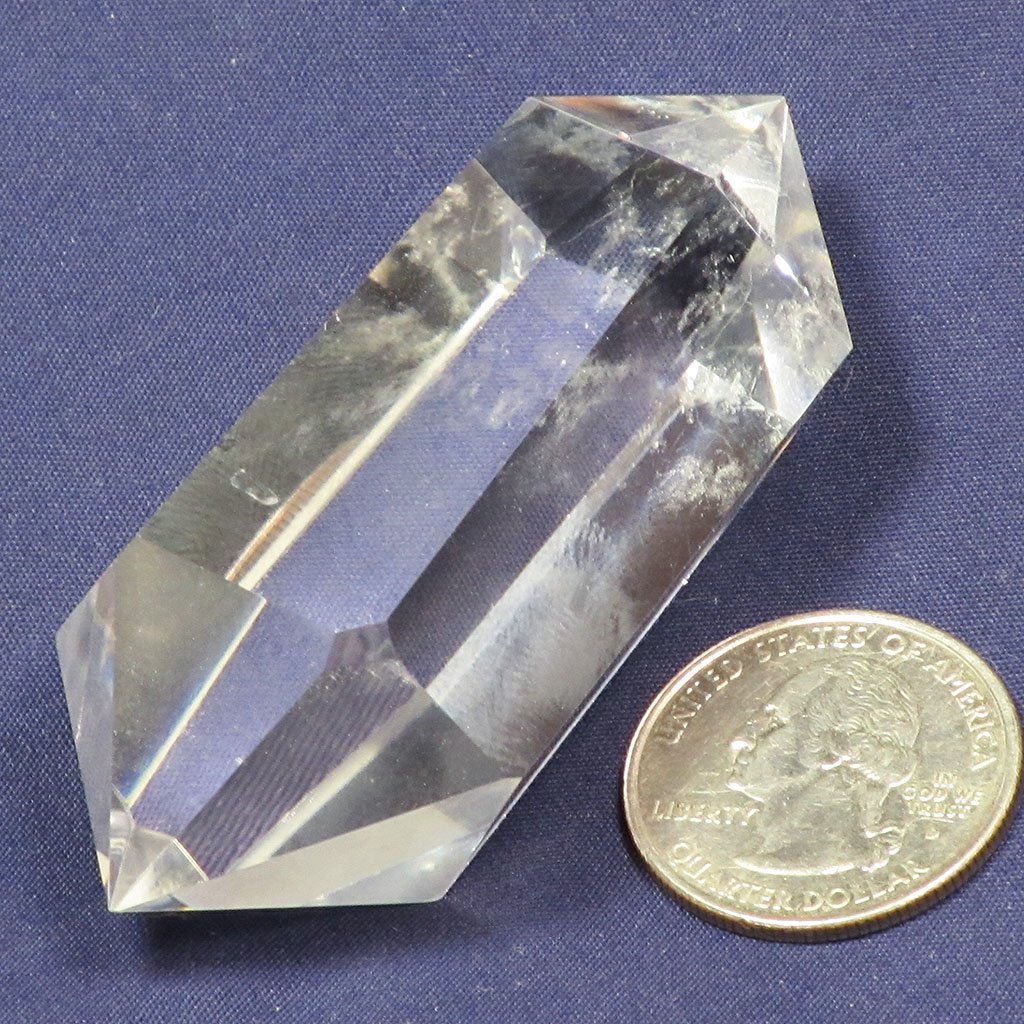 Polished Clear Quartz Double Terminated Generator Point