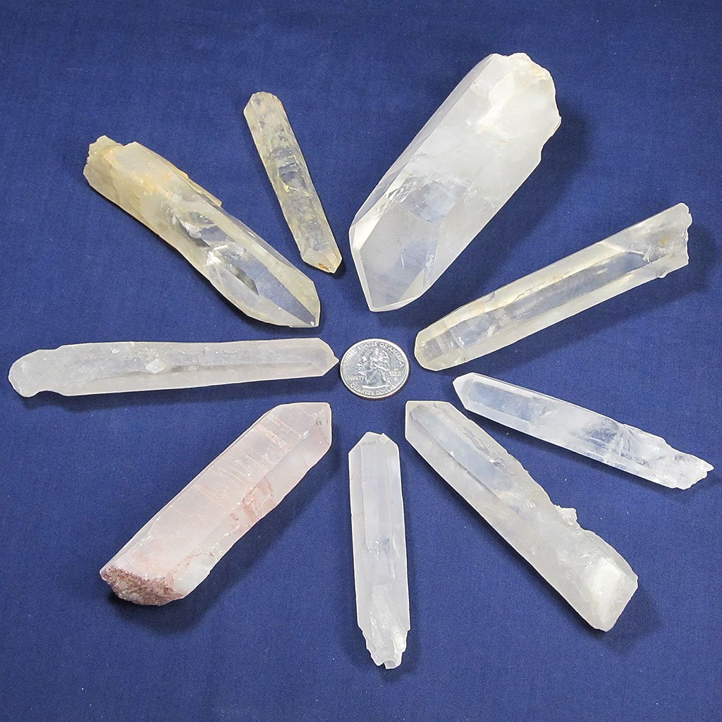 9 Quartz Crystal Points from Madagascar | Blue Moon Crystals