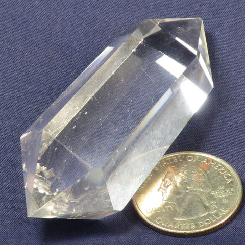  Polished Clear Quartz Crystal Generator Double Terminated Point