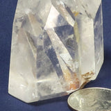 Polished Clear Quartz Crystal Point with Penetrator